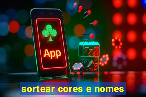 sortear cores e nomes