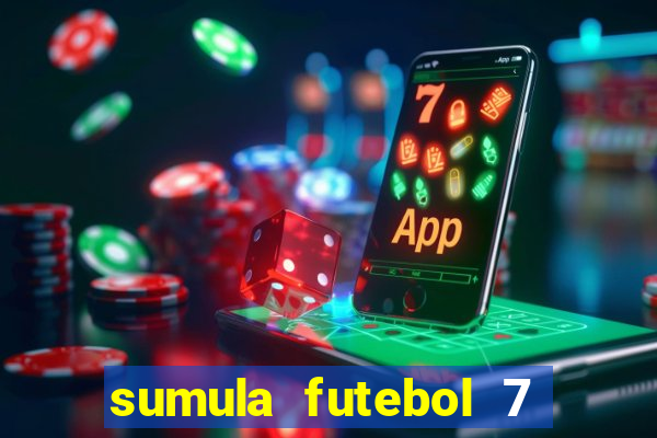 sumula futebol 7 society excel