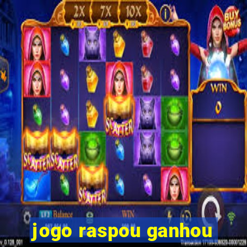 jogo raspou ganhou